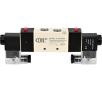 Пневмораспределитель DN.ru PND1-S2EM-52-2-T08-220VAC 1/4", каналы 8мм, с двусторонним ЭМУ D290-00287