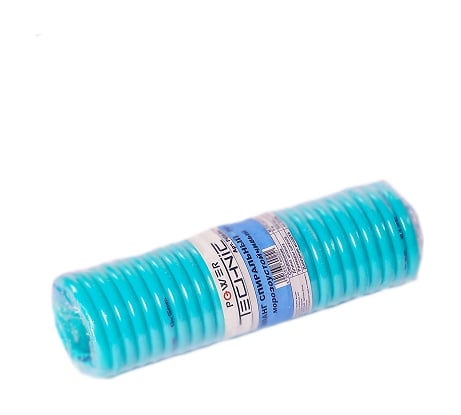 Шланг спиральный PU с фитингами рапид (5 м; 5.5х8 мм; рапид EURO) POWER TECHNIC PU8-5m