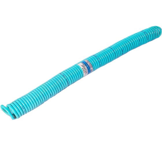 Шланг спиральный PU с фитингами рапид (20 м; 8х12 мм; рапид EURO) POWER TECHNIC PU12-20m