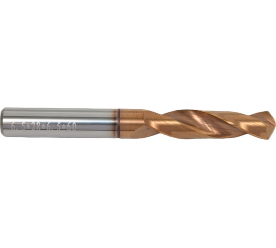 Сверло цельное (6.5х28х60 мм; К44; ALSiTiN; ц/х) ZITOM df30041