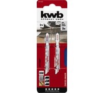 Пилки для лобзика по металлу BiM T118BF S20 2 шт kwb 621220