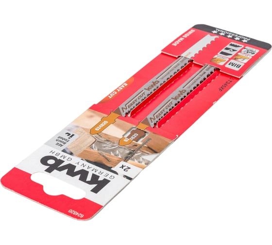 Пилки для лобзика по дереву и металлу Easy Cut, BiM T345XF S20 2 шт KWB 624820