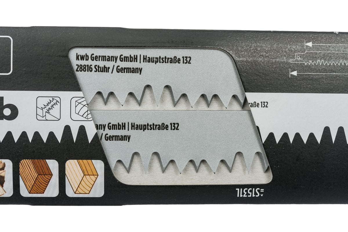 Полотно для сабельной пилы по дереву HCS S1531L 240/218мм, 2 шт KWB ...