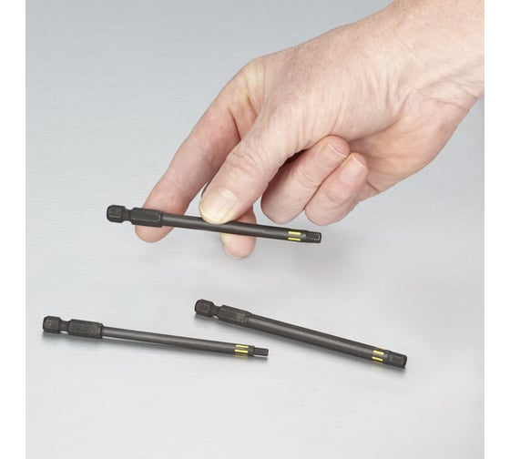 Набор бит TORSION HEX 3, 4, 5, 100 мм, 3 предмета kwb 123440