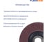 Круг лепестковый конический Flexione 125x22.2 мм, Р60 10000558 2