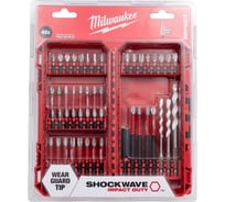 Биты Milwaukee SHOCKWAVE GEN III набор 48 предметов в пласт. кейсе 4932492005