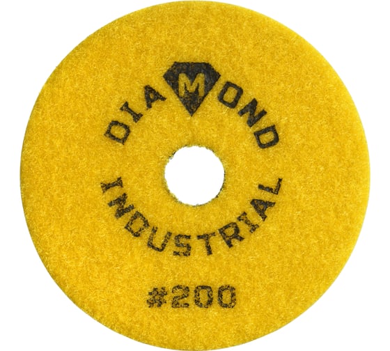 Круг алмазный гибкий шлифовальный Черепашка 100 мм, №200 Diamond Industrial DIDCHSH200