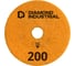 Круг алмазный гибкий шлифовальный Черепашка 100 мм, №200 Diamond Industrial DIDCHSH200 3