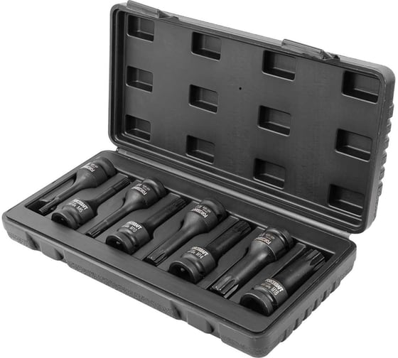 Набор головок-бит Forcekraft FK-40811MPB SPLINE ударные, 8 пр 27086 1