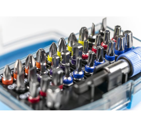 Набор бит с держателем (32 предмета; 1/4") HOEGERT TECHNIK HT1S400