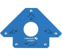 Угольник магнитный усилие 22.5 кг для сварочных работ Hogert Technik HT3B651