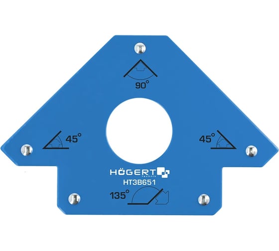 Угольник магнитный усилие 22.5 кг для сварочных работ Hogert Technik HT3B651 1