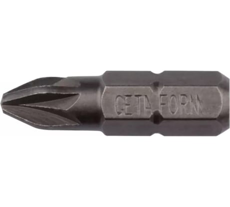 Бита CETA FORM Pozidrive PZ0, 25мм, хвостовик Hex C 1/4 CB/350
