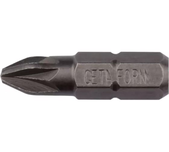 Бита CETA FORM Pozidrive PZ0, 25мм, хвостовик Hex C 1/4 CB/350 1