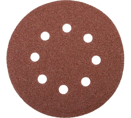 Круг шлифовальный на липучке по дереву, коже, металлу RKEO V (125 мм; Р240; 8 отверстий) EKAMANT 50411033