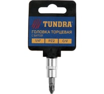 Головка с битой (PZ2; 1/4"; CrV) ТУНДРА 1123588