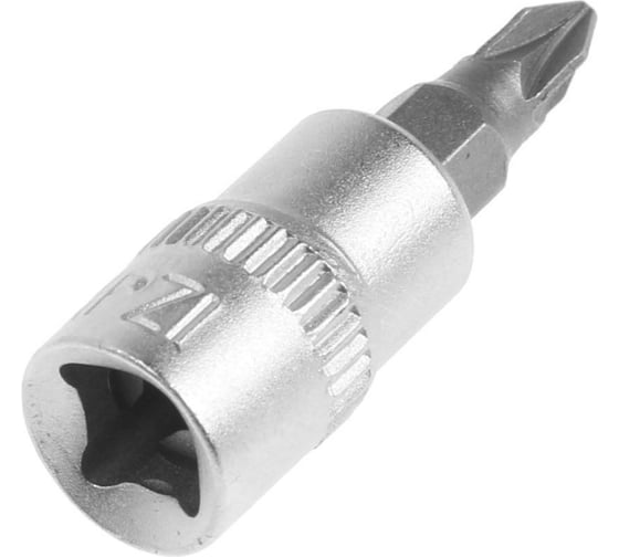 Головка с битой (PZ1; 1/4"; CrV) ТУНДРА 1123587