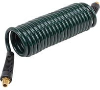 Шланг витой полиуретановый Rockforce 6.5мм х 10мм х 5м, с резьбовыми наконечниками 1/4" (max давление 15бар, раб. t от -20 до +60С) RF-AHC-48A(60796)