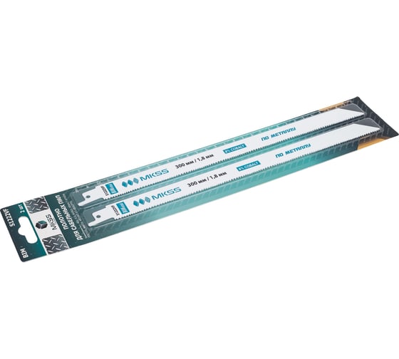 Полотно для сабельной пилы MKSS Toolbox MK0920 S1222VF по металлу 300x19x0.92x1,8мм (2шт.) MK09201222
