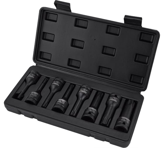 Набор головок-бит FORCEKRAFT TORX ударных, 8пр FK-4088MPB(27088)
