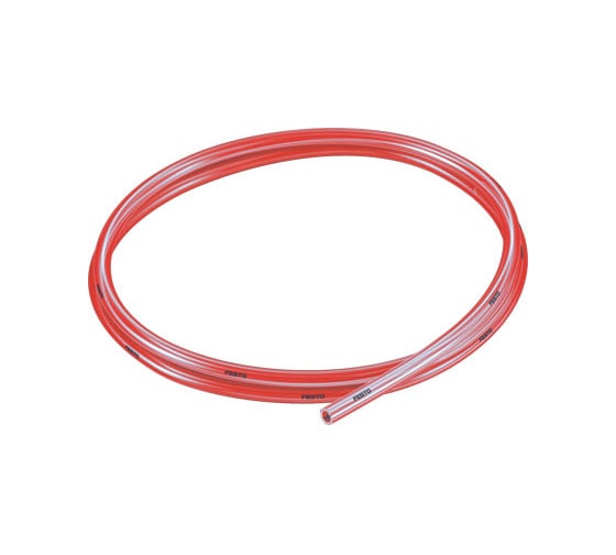 Красный полупрозрачный шланг FESTO полиуретан PUN-H-6X1-TRT-10 10 м 804868510 1