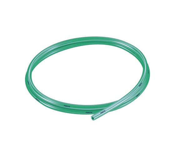Зелёный полупрозрачный шланг FESTO полиуретан PUN-H-6X1-TGN-10 10 м 804868710 1