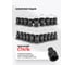 Набор торцевых 6-гранных ударных головок Forcekraft 1/2", 20 штук FK-4203-5MPB(26463) 3
