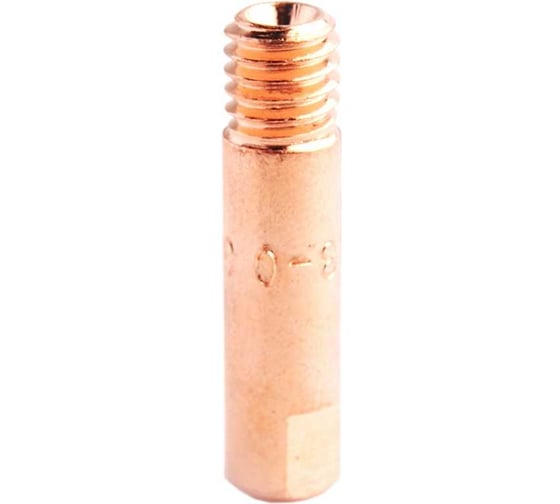 Наконечник сварочный Инсвартех M6, 25 мм, E-Cu, медь, d1.0, 10 шт IST0054 1
