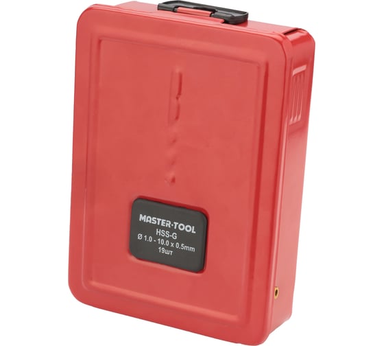 Набор сверл по металлу H-Tools 1-10 мм DIN338 HSS-G 135 19шт 214214HT