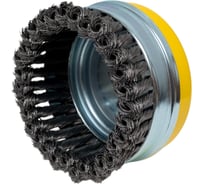 Щетка для УШМ ЭВРИКА 120мм, М14 Heavy Duty, чашка стальная проволока 0.5мм ER-14125