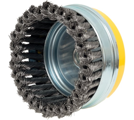 Щетка для УШМ ЭВРИКА 120мм, М14 Heavy Duty, чашка стальная проволока 0.5мм ER-14125