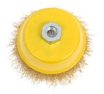 Щетка для УШМ 125мм М14 Чашка латунированная стальная проволока 0.3мм Эврика ER-25125 705474