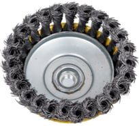 Щетка для УШМ 125мм М14 Чашка стальная проволока 0.5мм Эврика ER-11125 986681