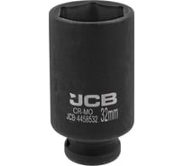 Головка ударная глубокая 6-гранная JCB 32 мм, 1/2DR JCB-4458532(59492)