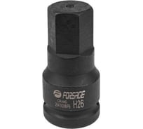 Головка-бита ударная 6-гранная Forcekraft 26мм, 3/4" DR FK-26410026MPB(28154)