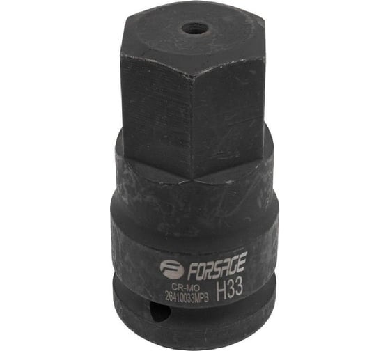 Головка-бита ударная 6-гранная Forcekraft 33мм, 3/4" DR FK-26410033MPB(28160) 1