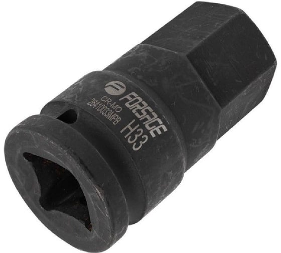Головка-бита ударная 6-гранная Forcekraft 33мм, 3/4" DR FK-26410033MPB(28160)