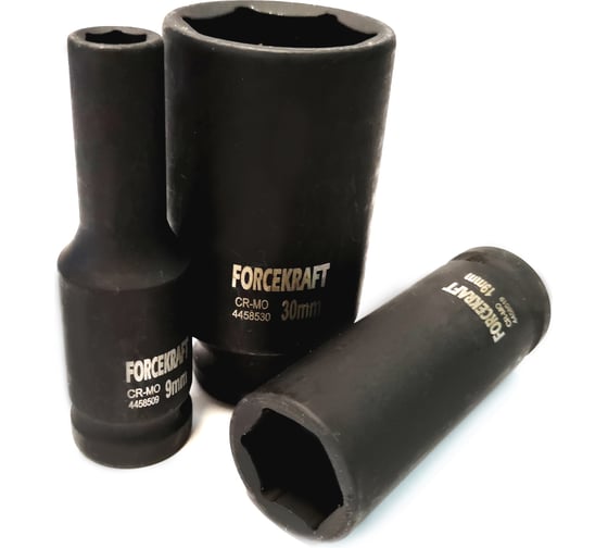 Головка ударная 6-гранная глубокая Forcekraft 15 мм, 1/2 FK-4458515(27030)