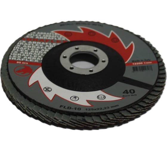 Лепестковые тарельчатые круги R2R FLD-10 D125, P40 8030-1012540