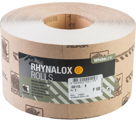 Рулон RHYNALOX (115 мм; 50 м; Р100) INDASA 00115