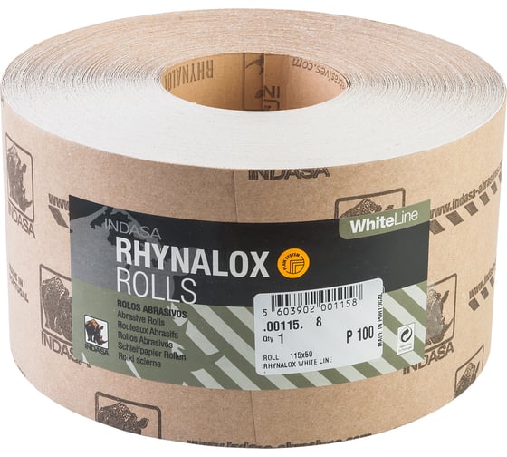Рулон RHYNALOX (115 мм; 50 м; Р100) INDASA 00115 1