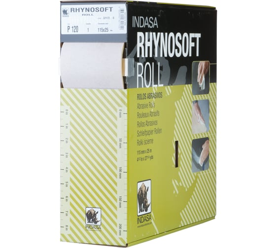 Рулон RHYNOSOFT (115 мм; 25 м; Р120) INDASA 32172