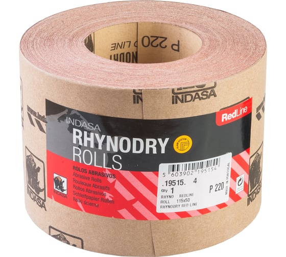 Рулон RHYNODRY (115 мм; 50 м; Р220) INDASA 19515 1