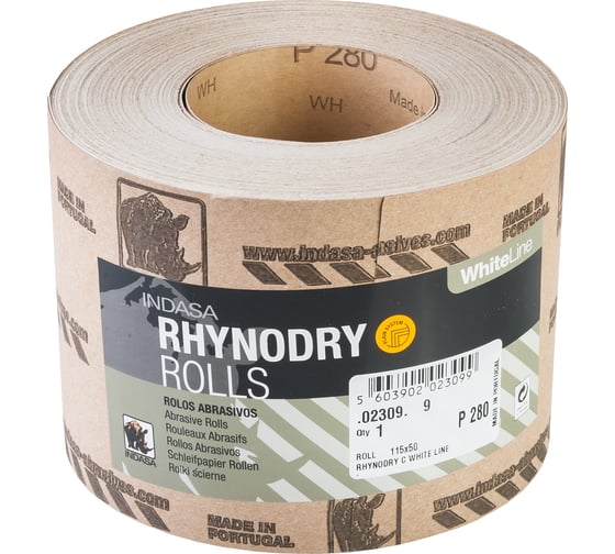 Рулон RHYNODRY (115 мм; 50 м; Р280) INDASA 02309 1
