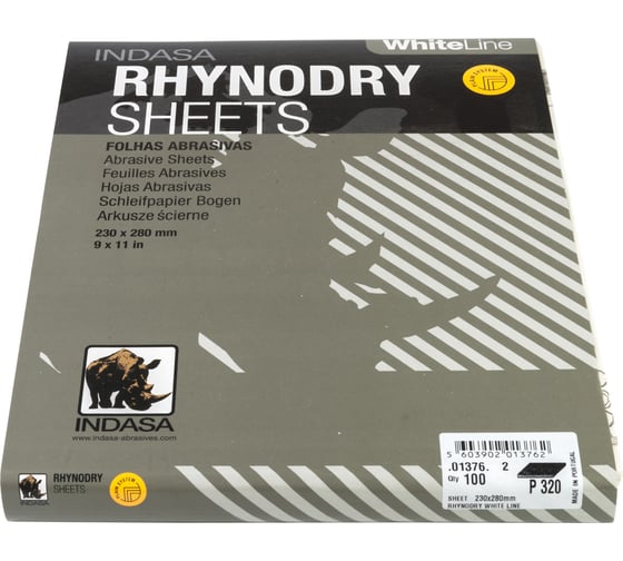 Лист RHYNODRY (100 шт; 230х280 мм; Р320) INDASA 01376 1