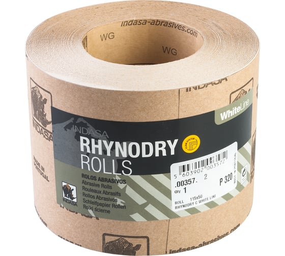 Рулон RHYNODRY (115 мм; 50 м; Р320) INDASA 00357 1