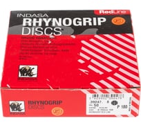 Круг RHYNOGRIP (50 шт; 150 мм; Р180; 15 отверстий) INDASA 39247