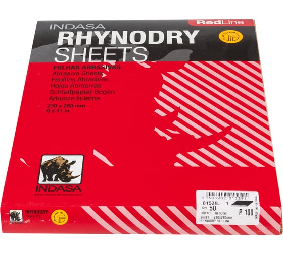 Лист RHYNODRY (50 шт; 230х280 мм; Р100) INDASA 01539