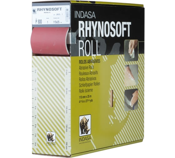 Рулон RHYNOSOFT (115 мм; 25 м; Р800) INDASA 29373