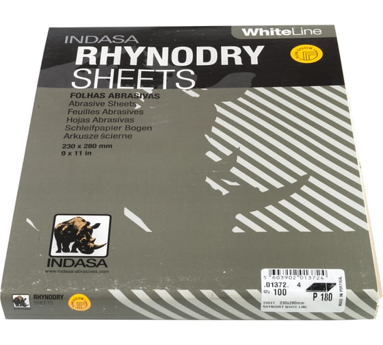 Лист RHYNODRY (100 шт; 230х280 мм; Р180) INDASA 01372 1